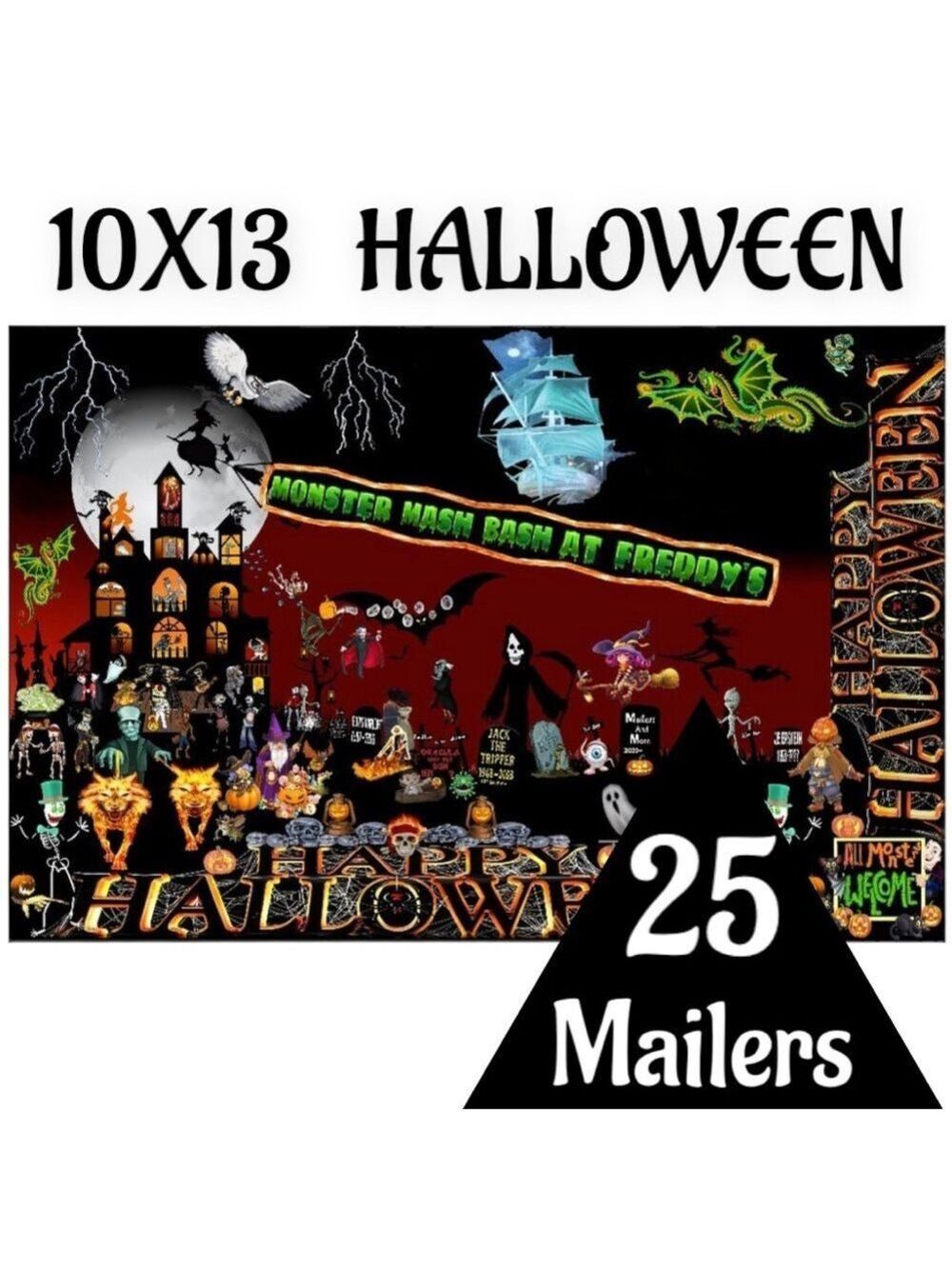 25 10X13 Poly Mailers HALLOWEEN Mailers Shipping Envelopes PRICE FIRM Fall - Picture 5 of 16